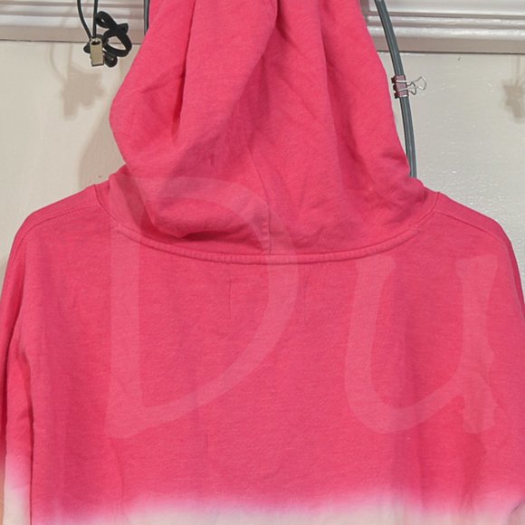 Calvin‎ Klein Jeans Ladies' Dip Dye Hoodie L Orange - Picture 6 of 8